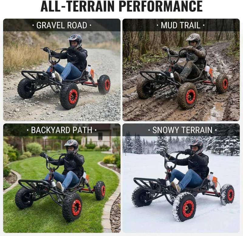 Zyliathor 63cc Gas Go-Kart Canada - Red