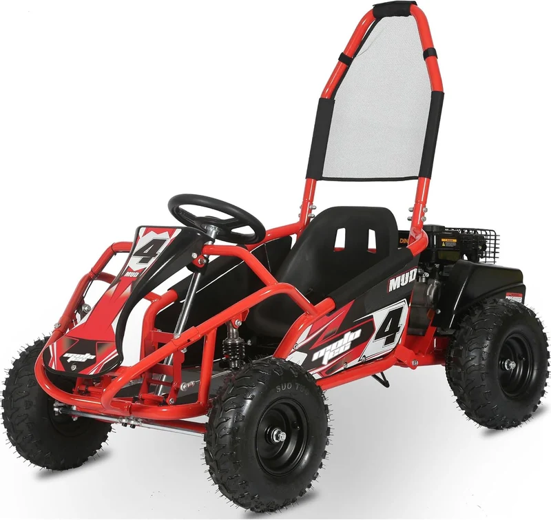 MotoTec Mud Monster 98cc Gas Go-Kart Canada - Red