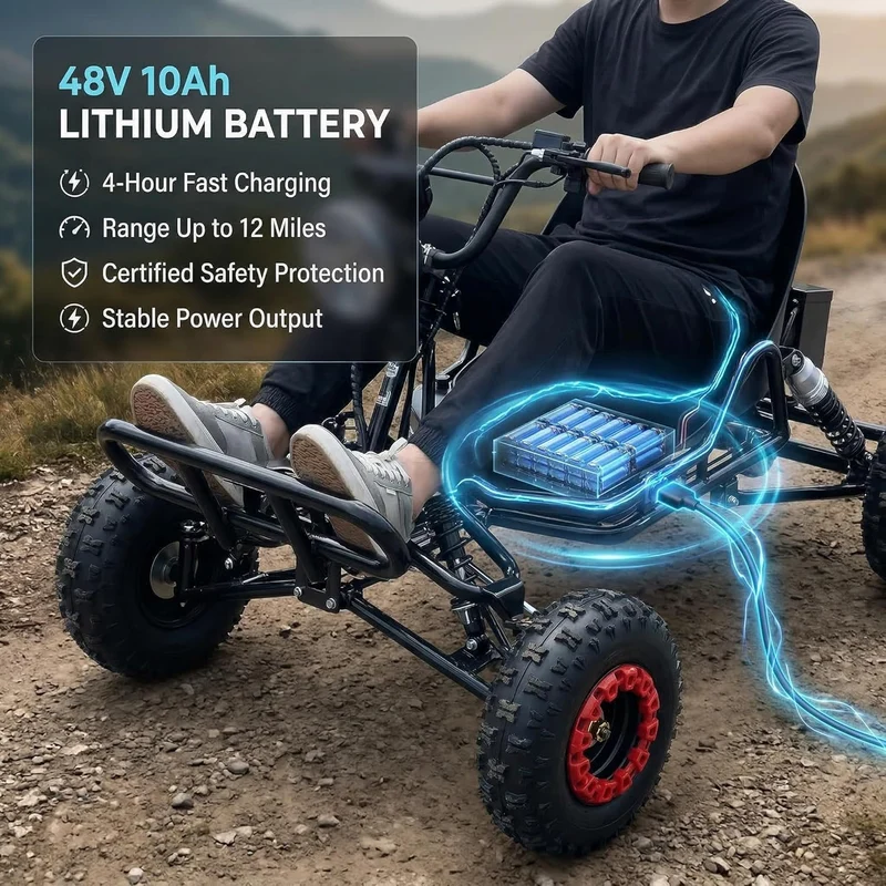 Zyliathor 48V 2000W Electric Go-Kart Canada