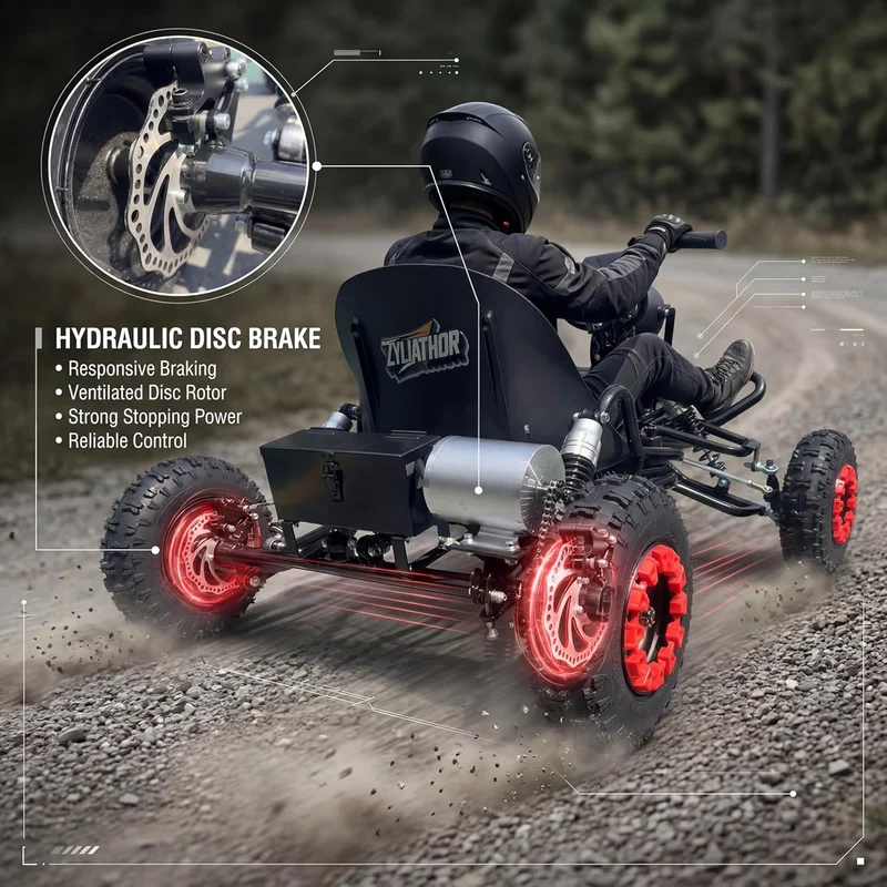 Zyliathor 48V 2000W Electric Go-Kart Canada