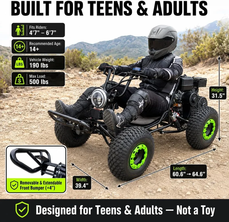 Zyliathor 212cc Gas Go-Kart Canada