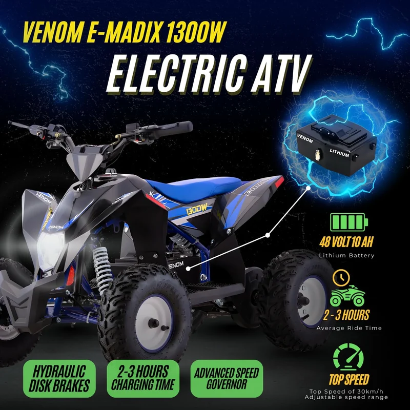 Venom E-Madix 1300W Electric ATV Canada