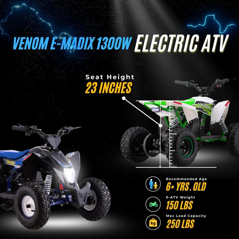 Venom E-Madix 1300W Electric ATV Canada