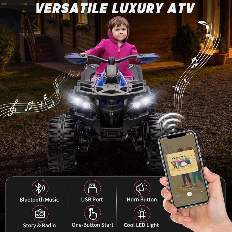 JOYRACER 24V 2-Seater 4x4 Kids ATV Canada