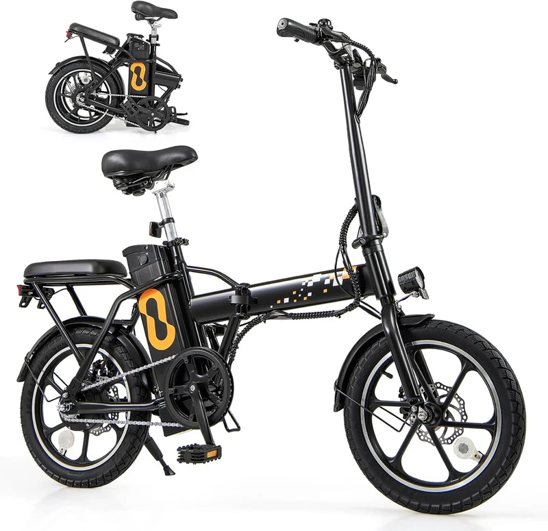 GYMAX Folding Electric Bike Canada