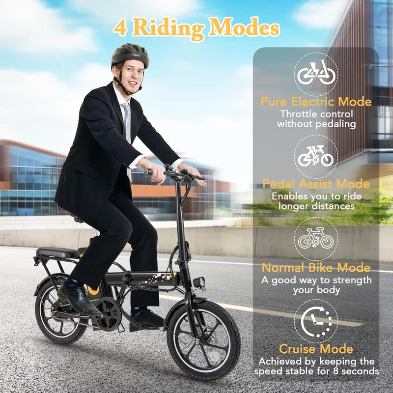 GYMAX Folding Electric Bike Canada