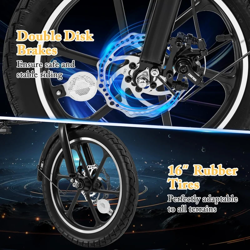 GYMAX Folding Electric Bike Canada