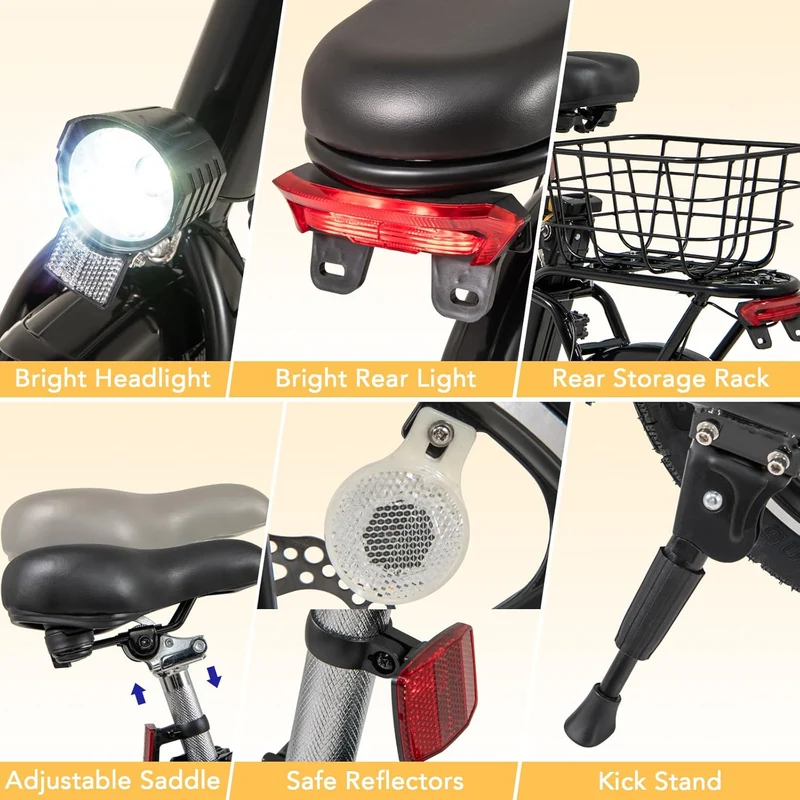 GYMAX Folding Electric Bike Canada