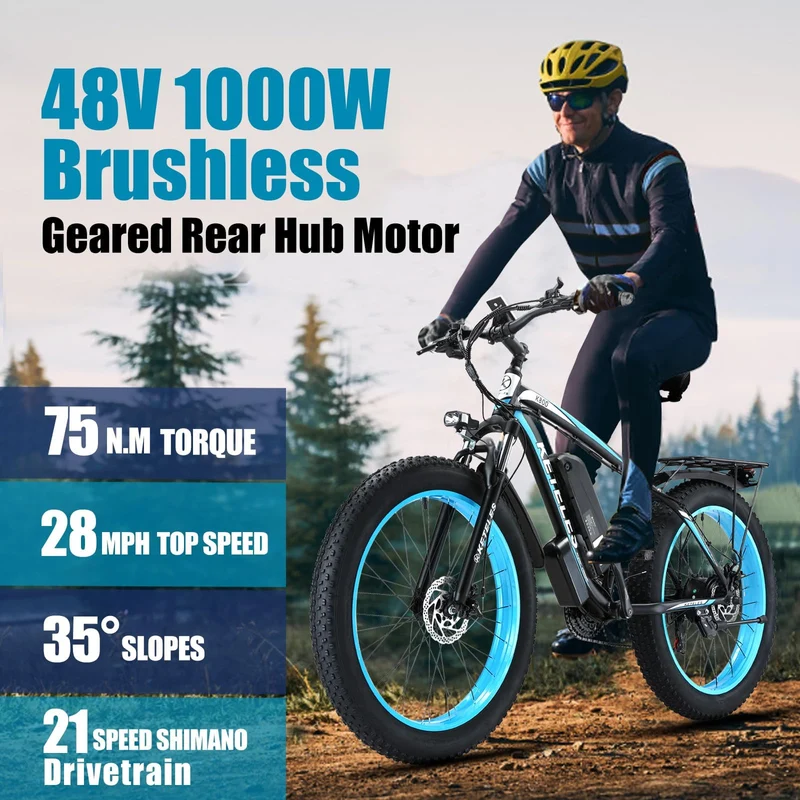 QIKAITU K800 1000W Electric Bike Canada