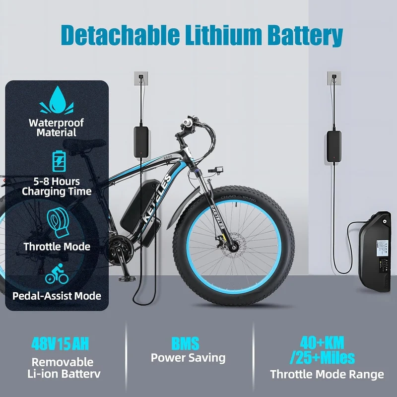 QIKAITU K800 1000W Electric Bike Canada