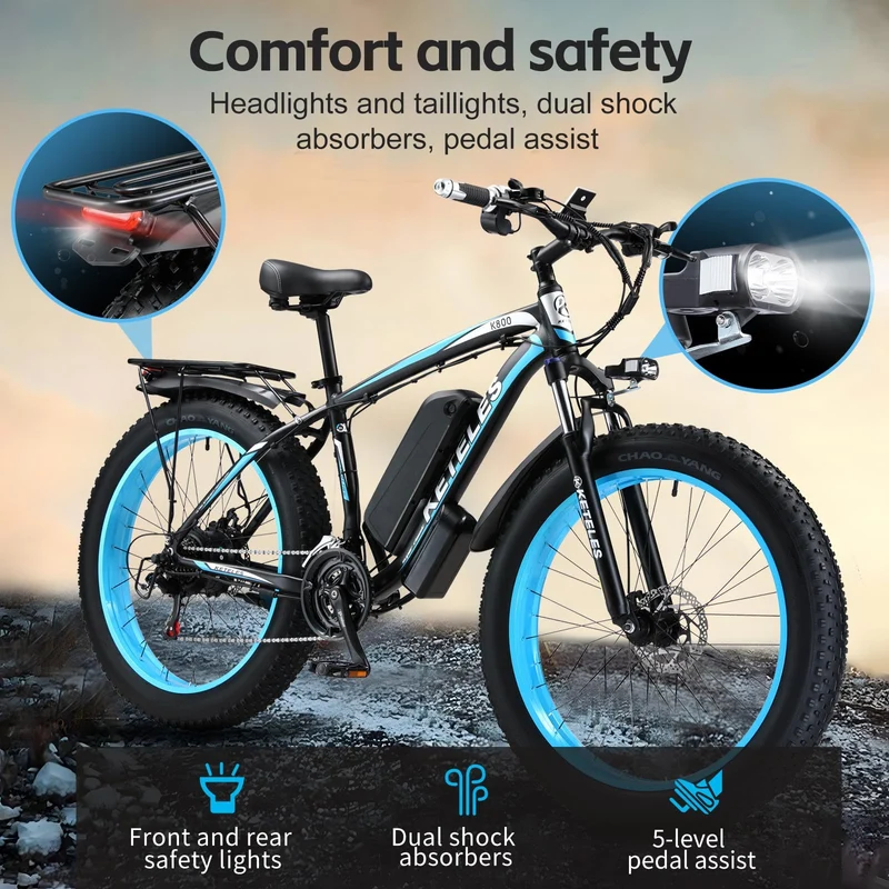 QIKAITU K800 1000W Electric Bike Canada