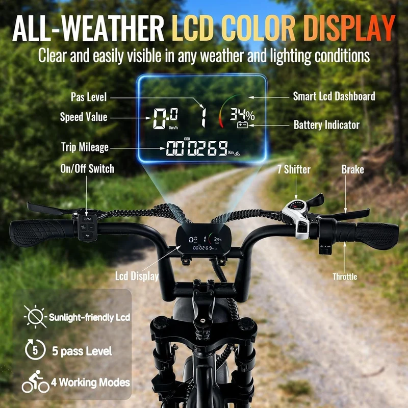 Otiamlar 20-Inch Fat Tire Electric Bike Canada