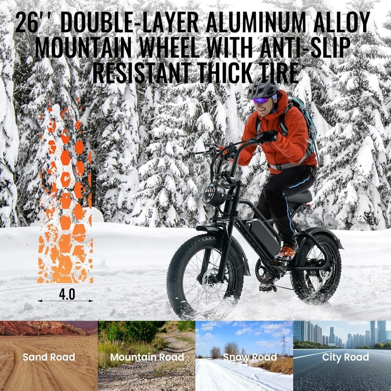 Otiamlar 20-Inch Fat Tire Electric Bike Canada