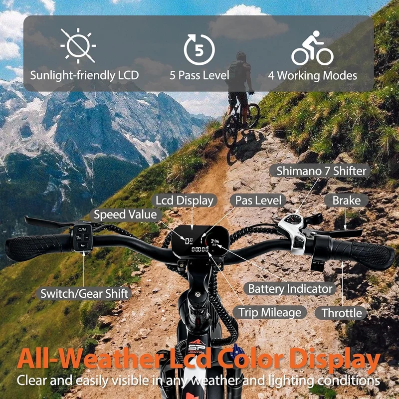 Otiamlar 26-Inch Fat Tire Electric Bike Canada