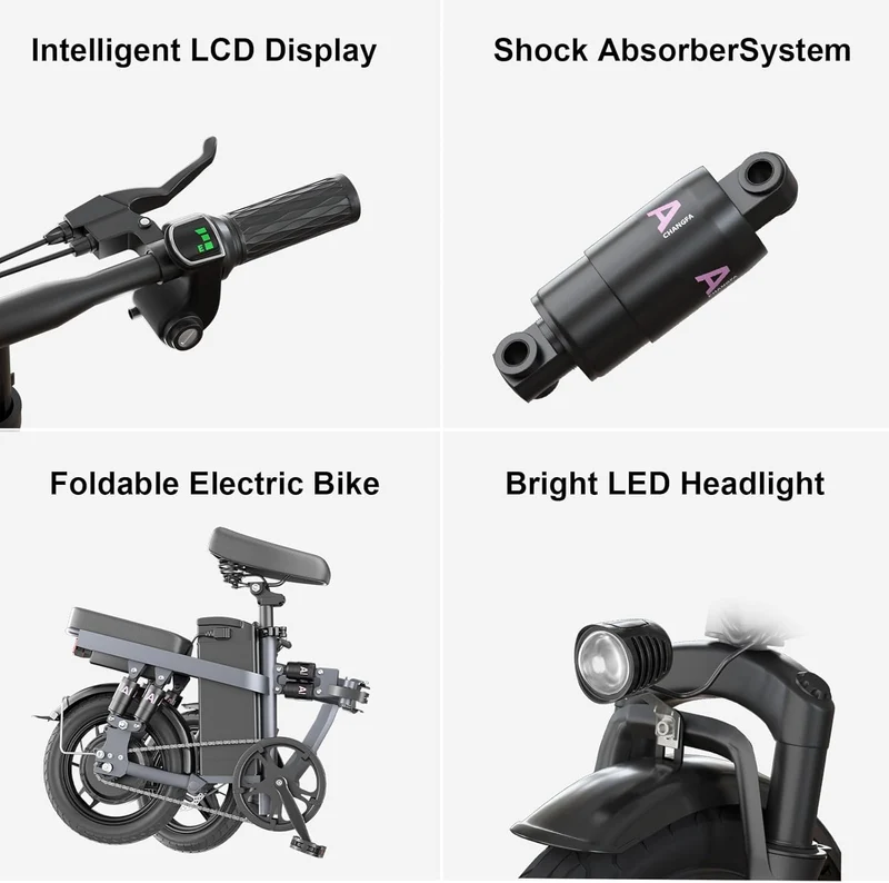 GLOBALKEEP 14-Inch Folding Electric Bike Canada