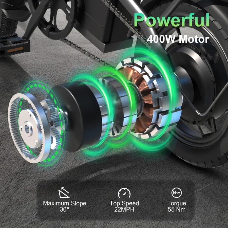 GLOBALKEEP 14-Inch Folding Electric Bike Canada