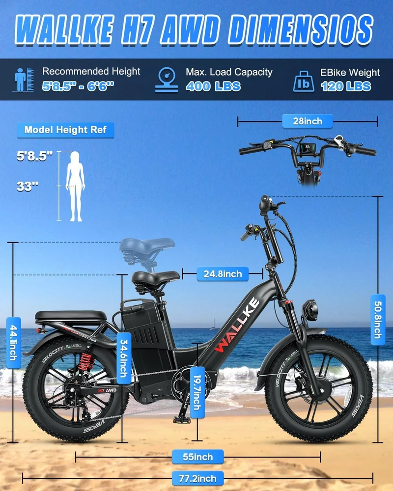 Wallke H7 Step-Thru Electric Bike Canada