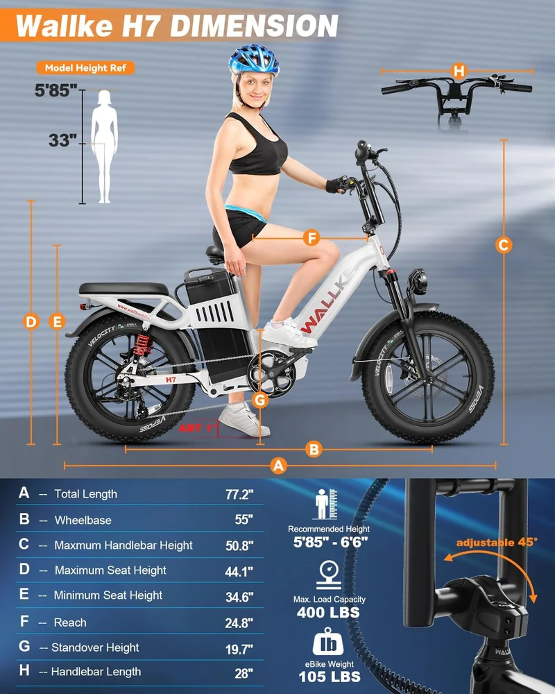 Wallke H7 Step-Thru Electric Bike Canada