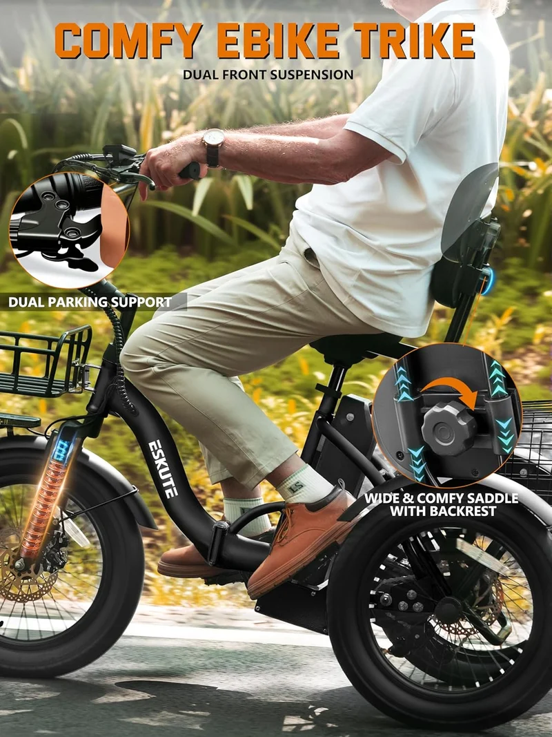 Eskute T300 Folding Electric Trike Canada