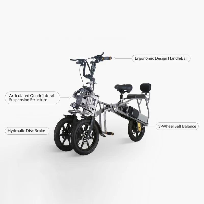 Afreda S6 Folding Electric Trike 500W – Canada
