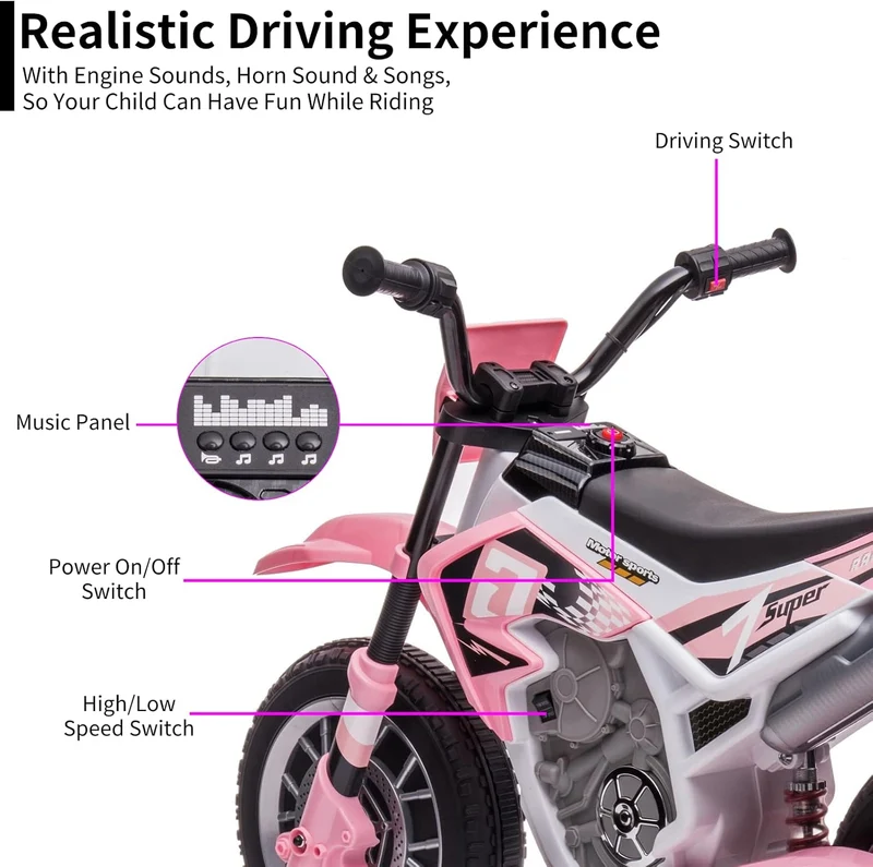 AOKOY 12V Kids Electric Dirt Bike – Canada Fun