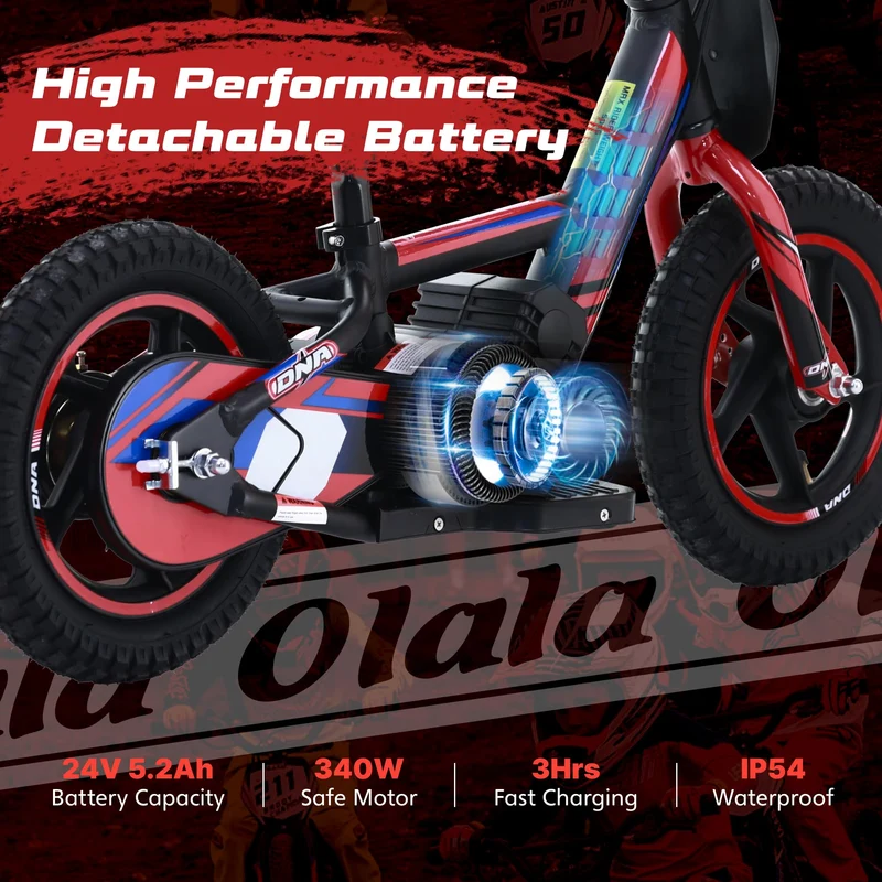 OLALA 340W Kids Electric Dirt Bike - Canada Adventure