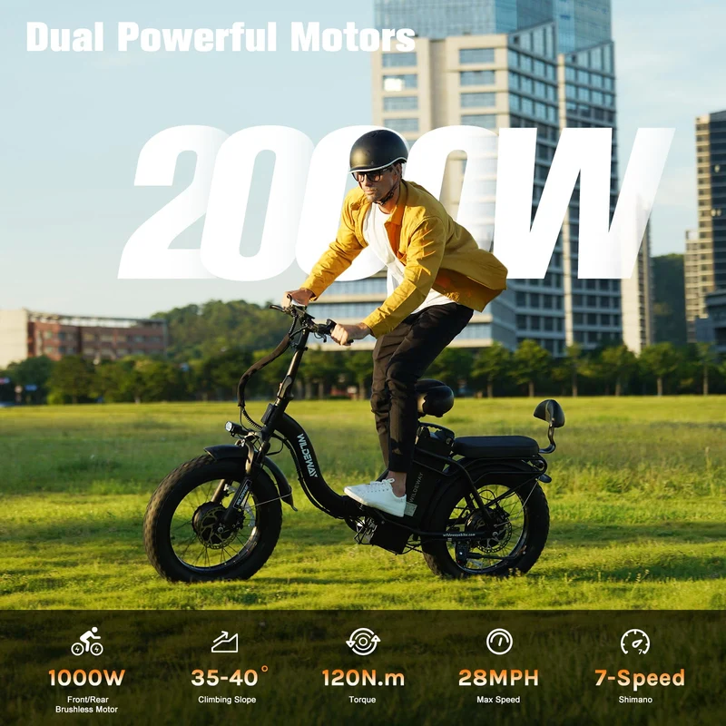 WildWay 2000W Fat Tire Ebike - Canada Adventure