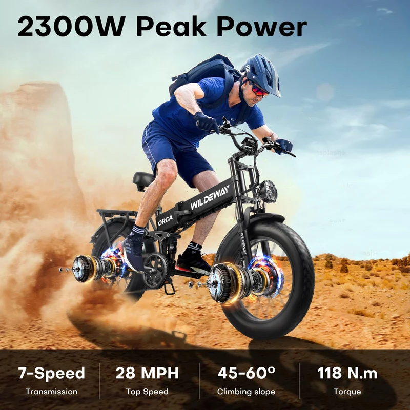WildWay 2000W Fat Tire Ebike - Canada Adventure