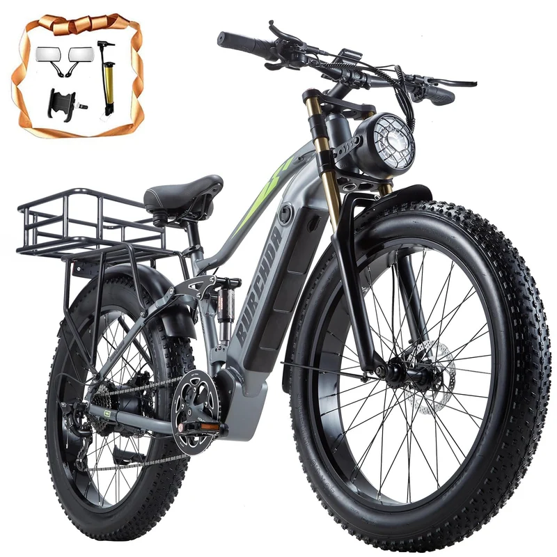 BURCHIN Full Suspension E-Bike: Smooth Rides Canada