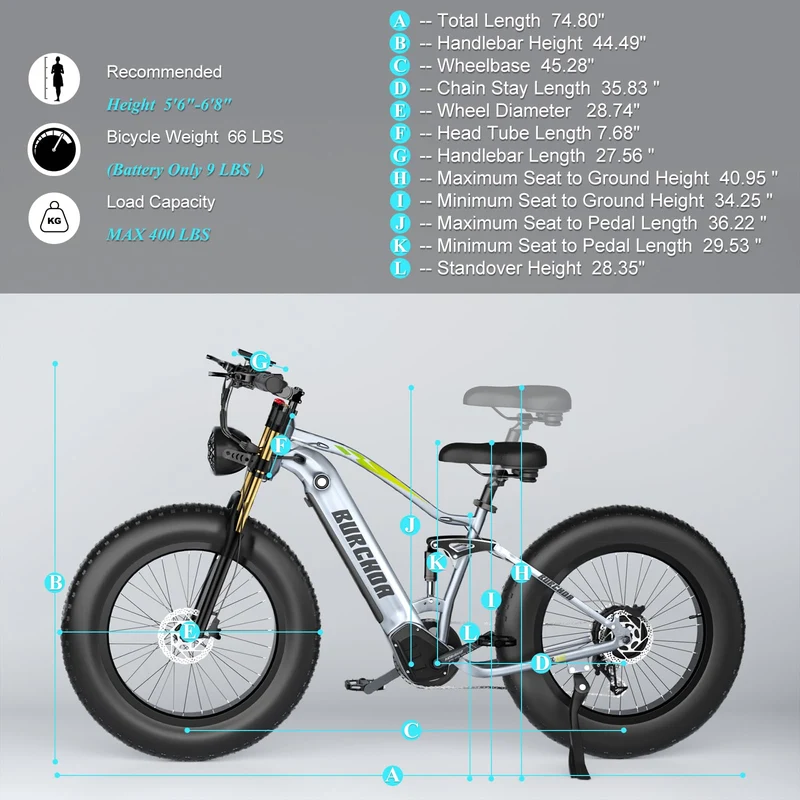 BURCHIN Full Suspension E-Bike: Smooth Rides Canada