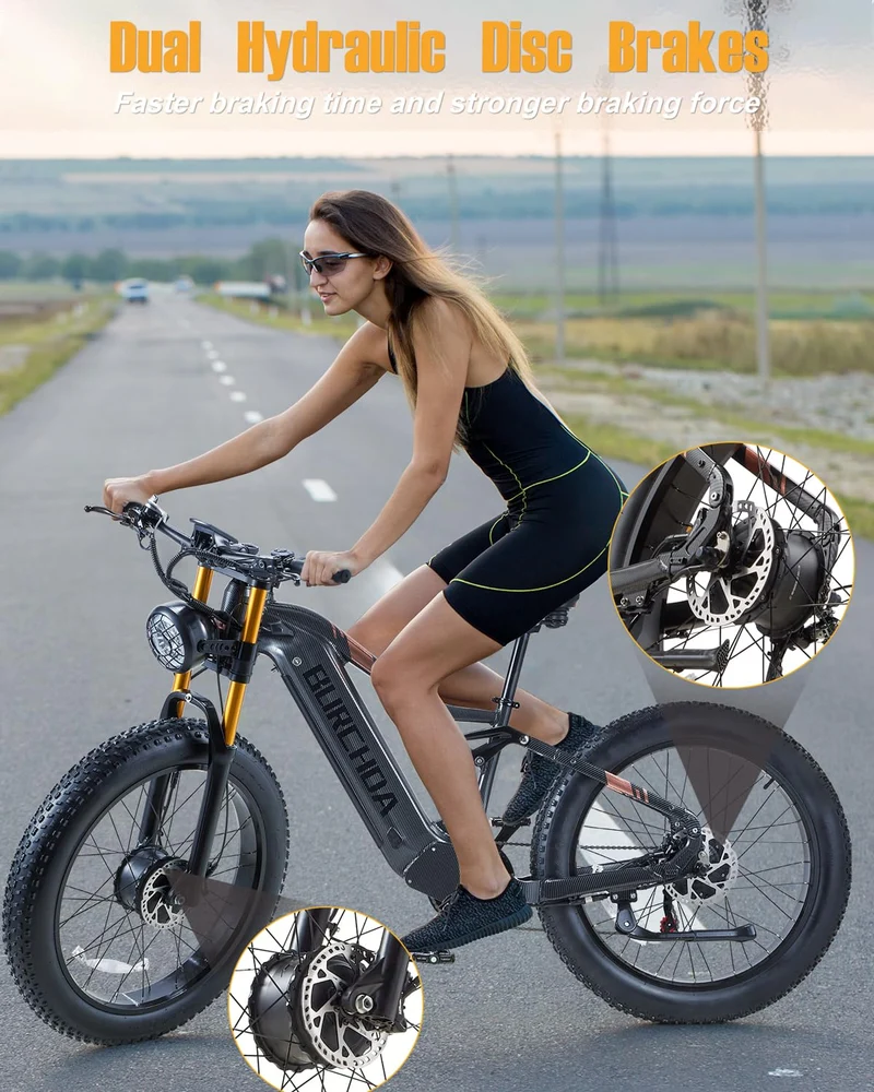 BURCHIN Full Suspension E-Bike: Smooth Rides Canada