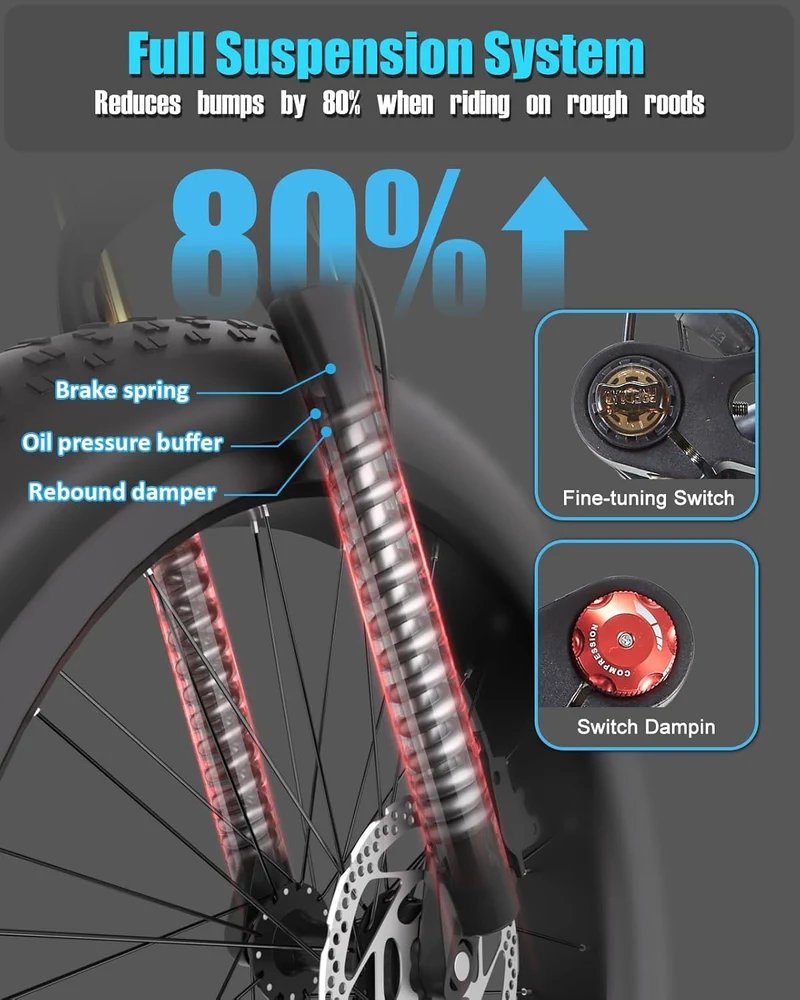 BURCHIN Full Suspension E-Bike: Smooth Rides Canada