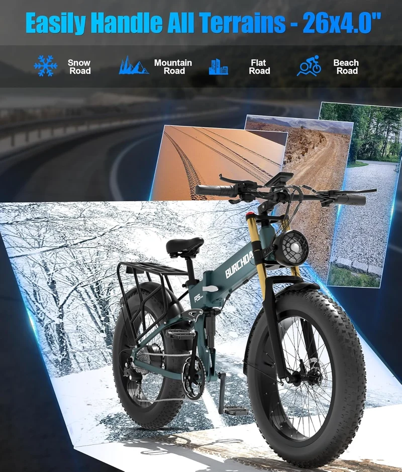 BURCHIN Full Suspension E-Bike: Smooth Rides Canada