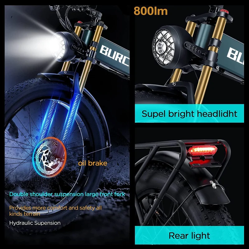 BURCHIN Full Suspension E-Bike: Smooth Rides Canada