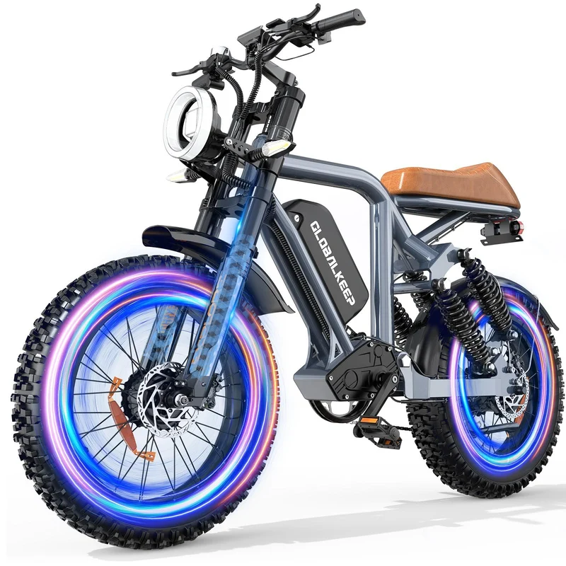 GLOBALKEEP 750W Fat Tire Electric Bike 48V 15Ah Canada