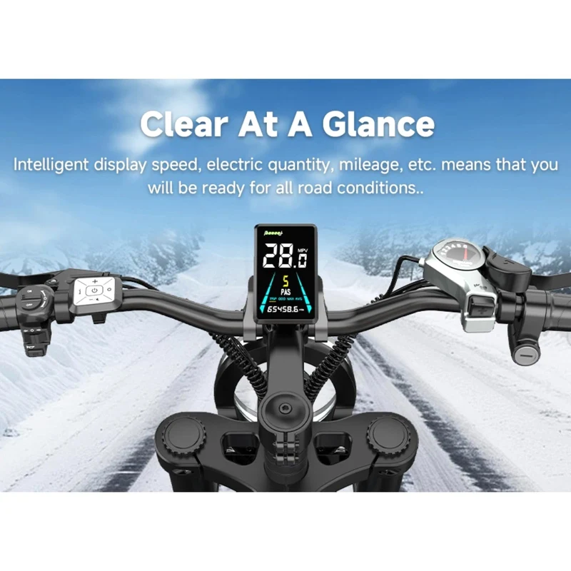 GLOBALKEEP 750W Fat Tire Electric Bike 48V 15Ah Canada