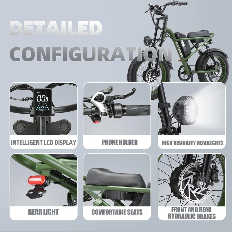 EVGUPRIDER 48V 23Ah Fat Tire Electric Bike Canada