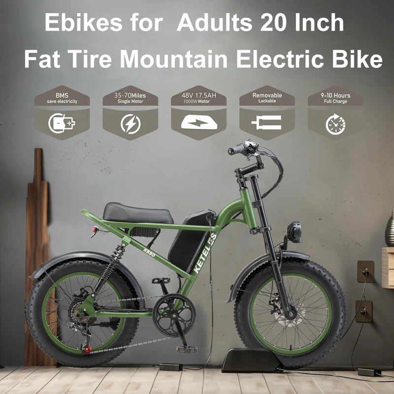 EVGUPRIDER Peak 2000W Fat Tire Electric Bike Canada