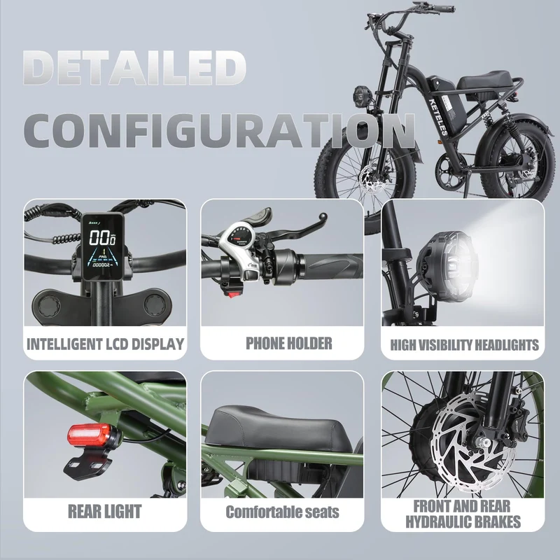 EVGUPRIDER Peak 2000W Fat Tire Electric Bike Canada