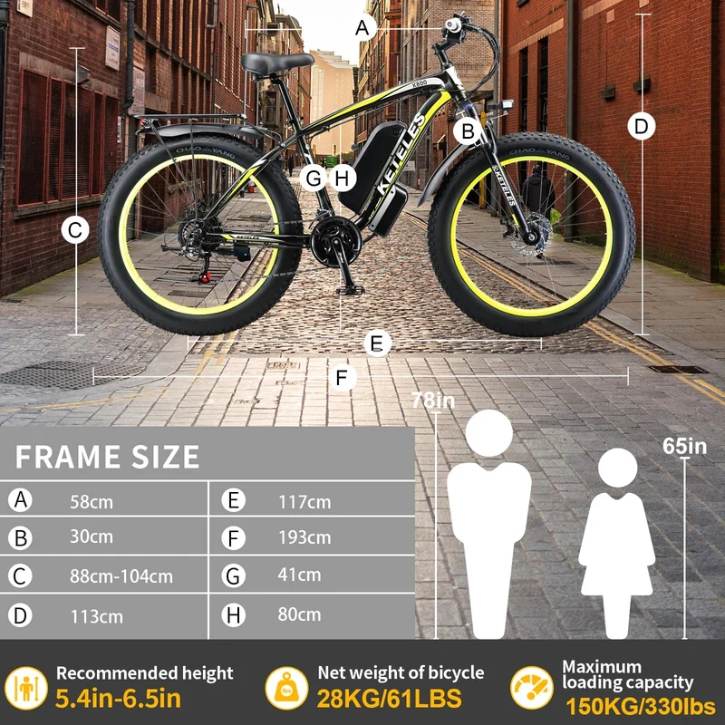 EVGUPRIDER 48V 21-Speed Electric Mountain Bike Canada