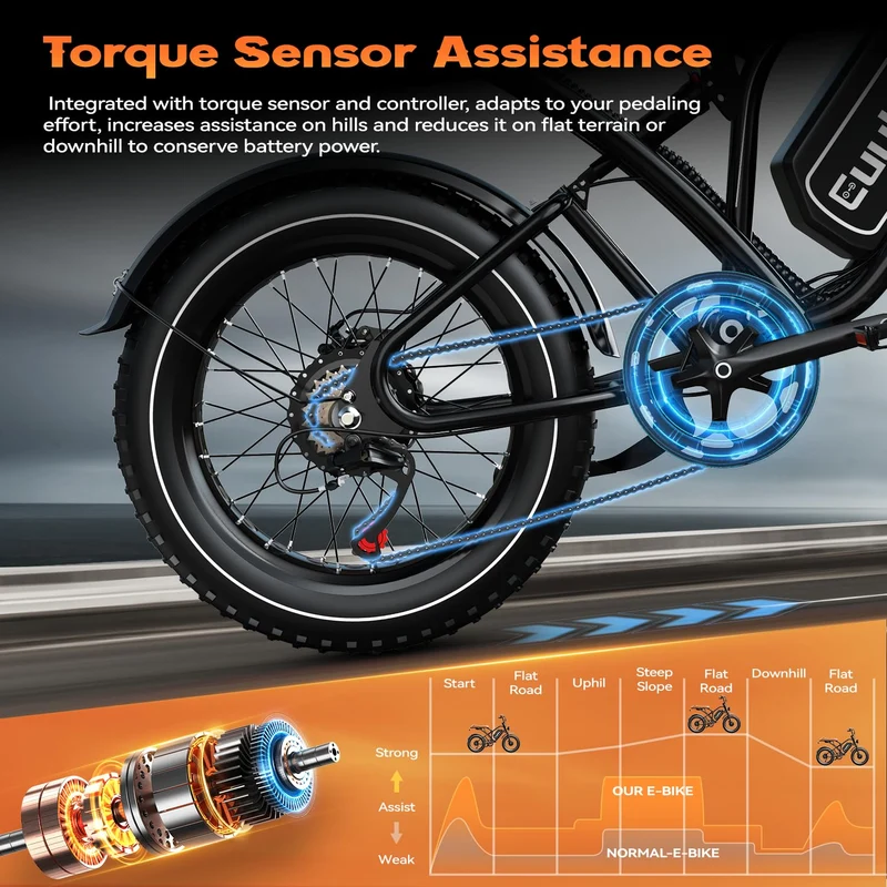 EUYBIKE S4 Dual Motor Fat Tire Electric Bike Canada