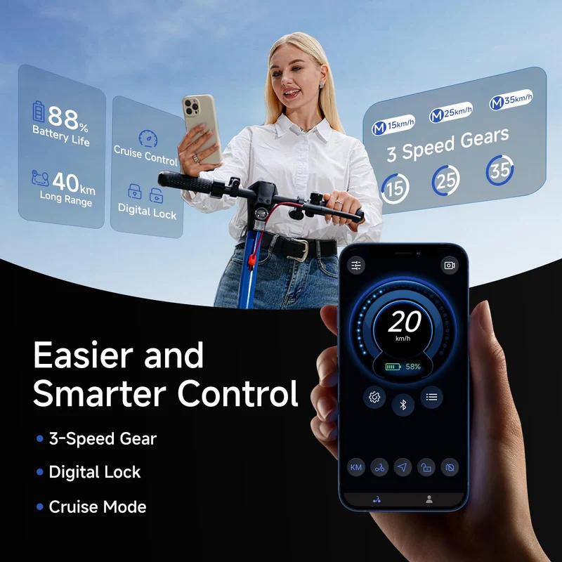 ECOROAD EC6 Electric Scooter 400W – Foldable Commuter Canada