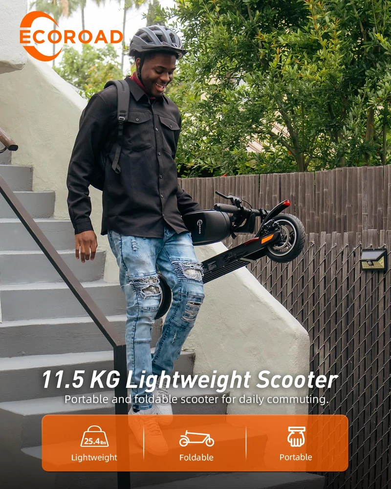 ECOROAD EC6 Electric Scooter 400W – Foldable Commuter Canada