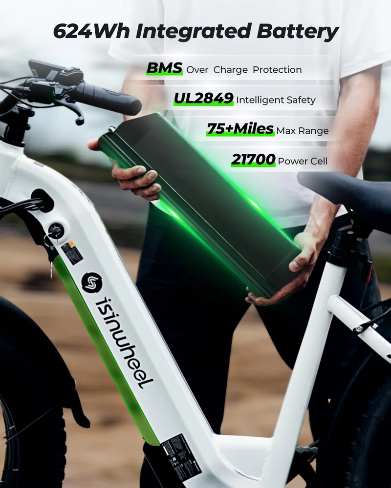 Isinwheel Electric Bike U8Plus Ultra – 1500W Fat Tire E-Bike Canada