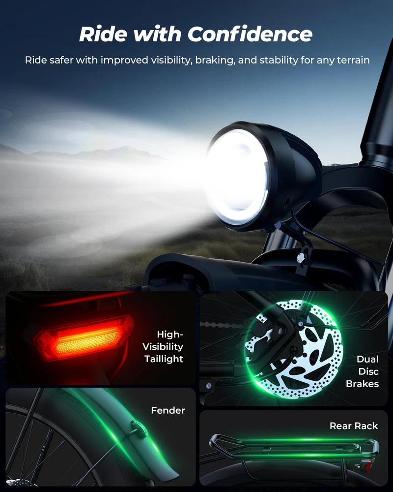 Isinwheel Electric Bike U8Plus Ultra – 1500W Fat Tire E-Bike Canada