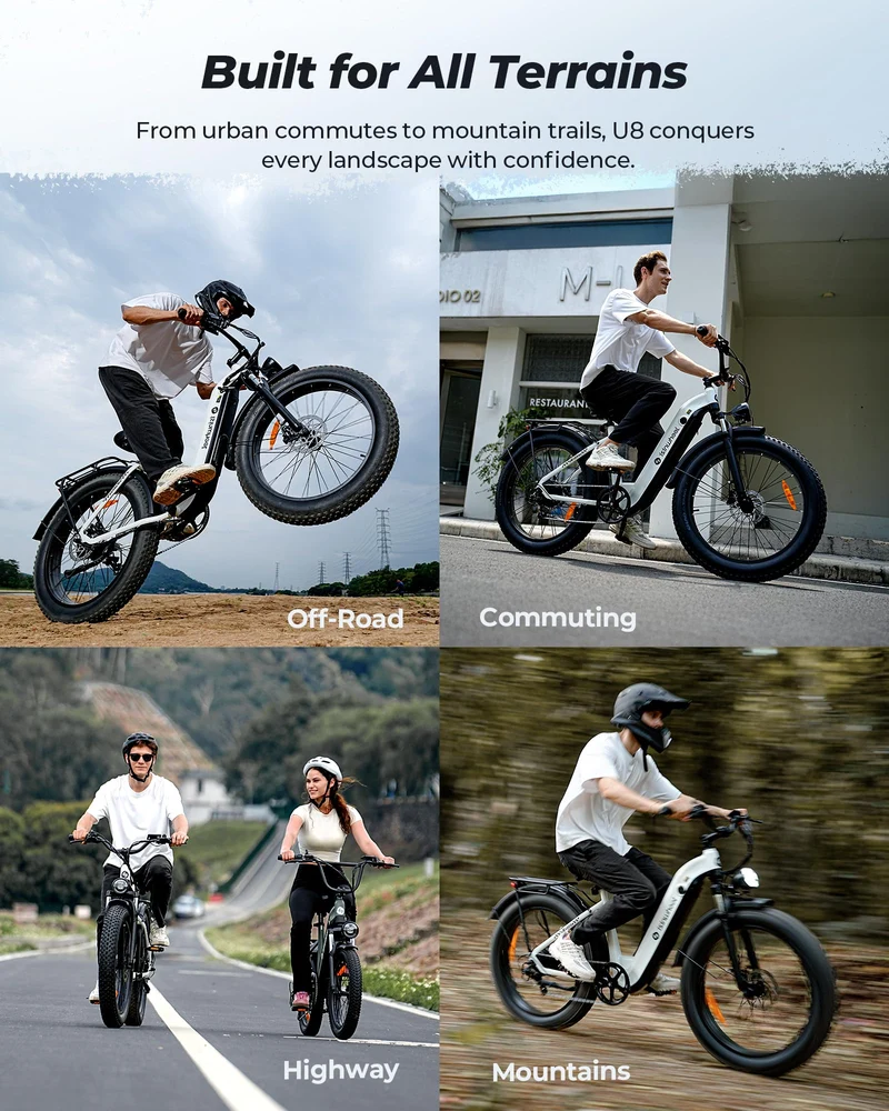 Isinwheel Electric Bike U8Plus Ultra – 1500W Fat Tire E-Bike Canada