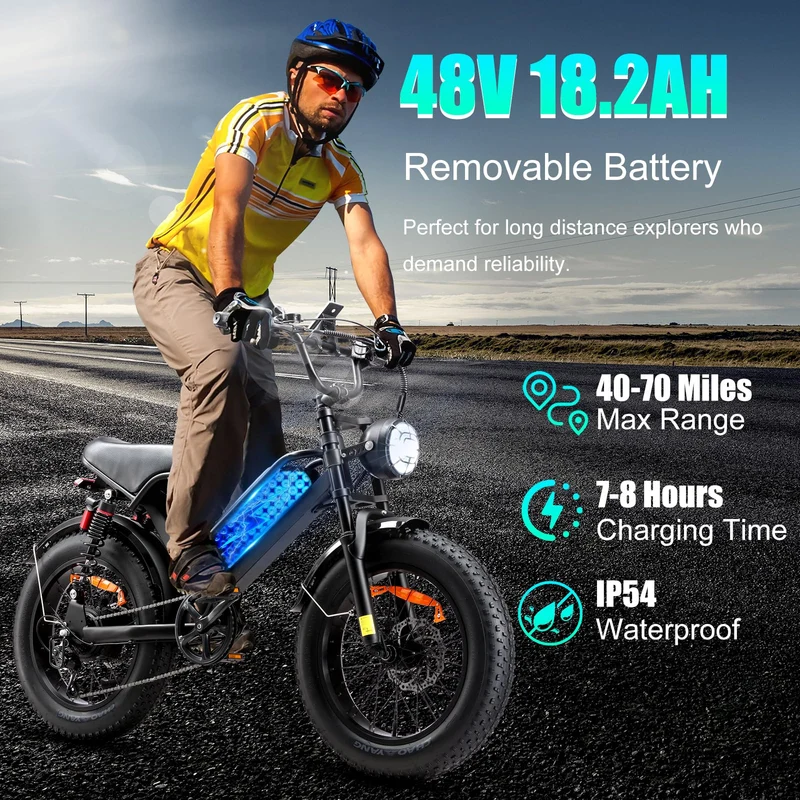 Jiu Haolong Electric Mountain Bike – 1000W All-Terrain E-Bike for Canada
