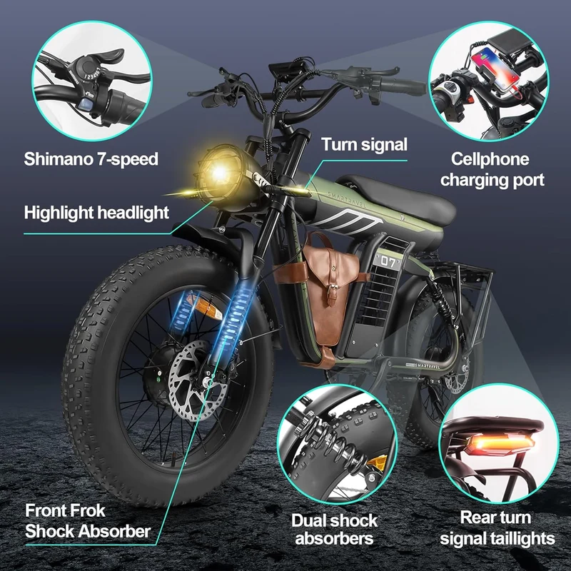 Smartravel ST201F Pro 3000W Dual Motor E-Bike Canada