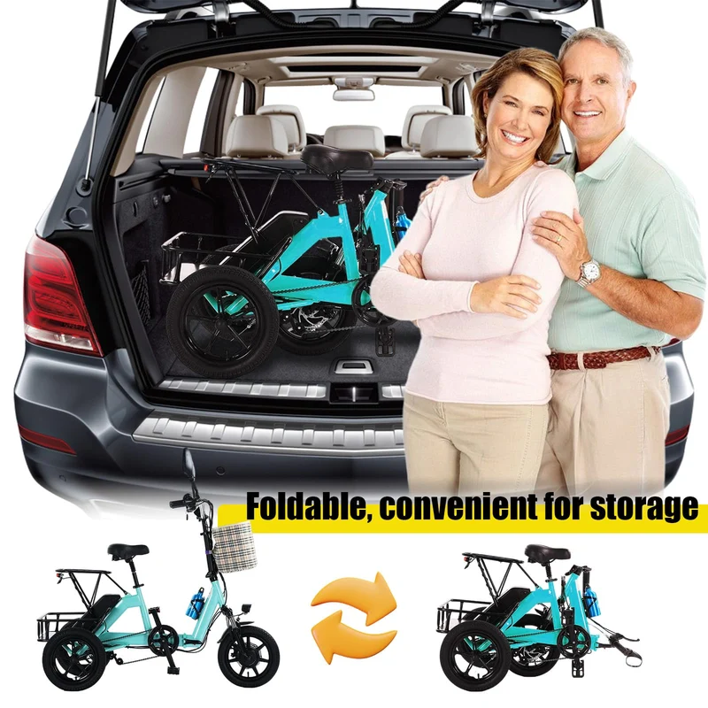 SKEKECIE Folding Electric Tricycle – 3-Wheel E-Bike Canada