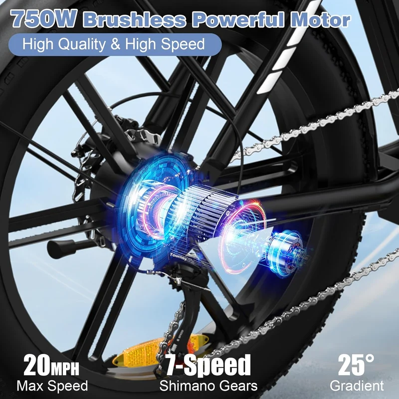 Evercross EK6 Electric Bike Foldable Fat Tire Canada